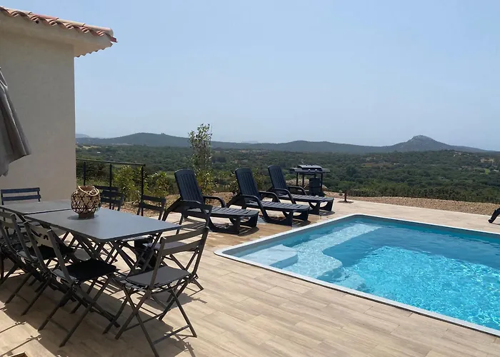 Avec Piscine 3 étoiles Proche Plages * Monacia-d'Aullene